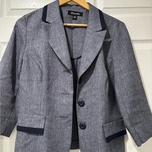 Danillo Navy Blazer and Skirt Set